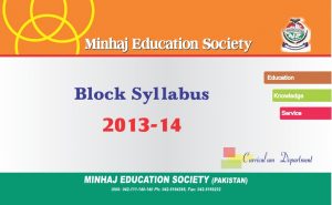 Planning a Better Block Syllabus